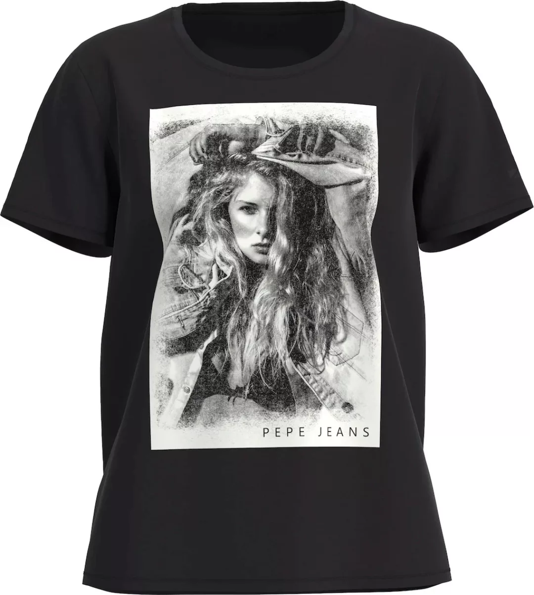 Pepe Jeans Rundhalsshirt, mit großem Fotoprint günstig online kaufen