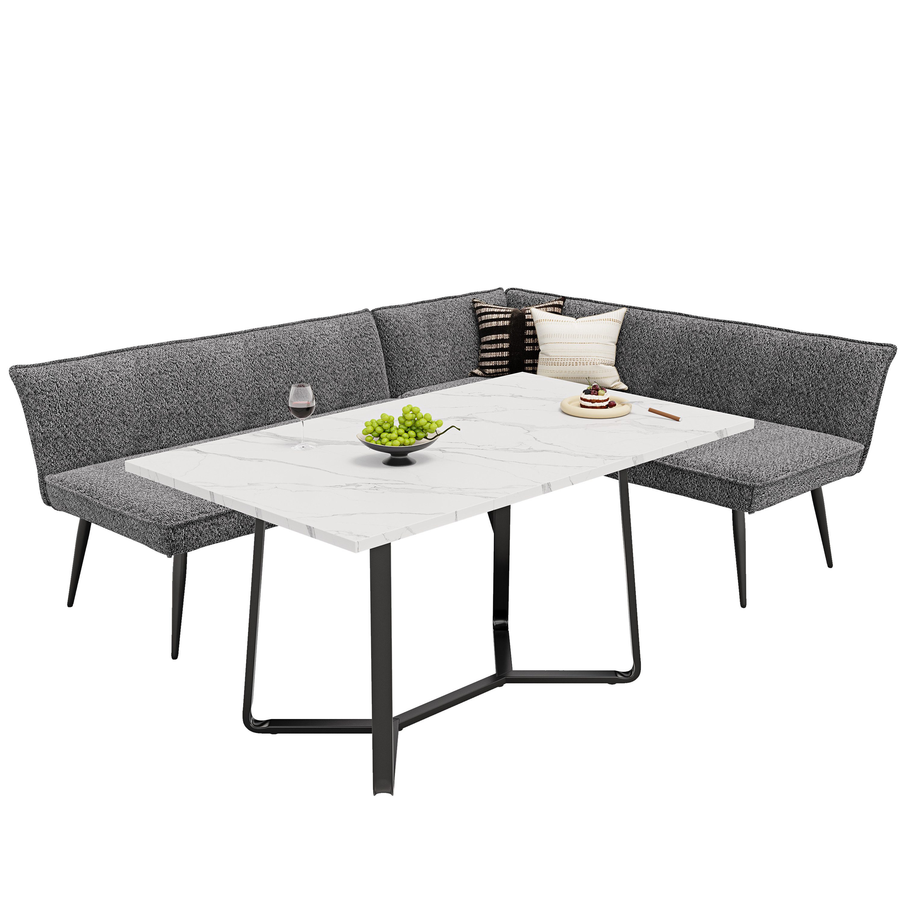 OKWISH Ecksofa Vielseitiges Terry Velvet Sofa,Tisch günstig online kaufen