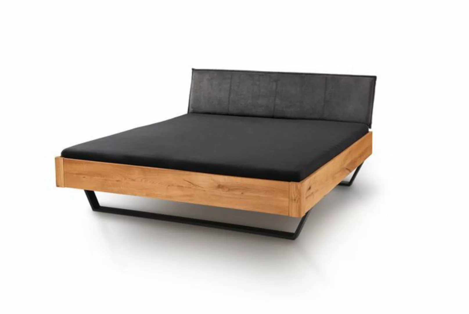 Main Möbel Massivholzbett Doppelbett 'Mona V' 200x200cm Wildeiche geölt günstig online kaufen