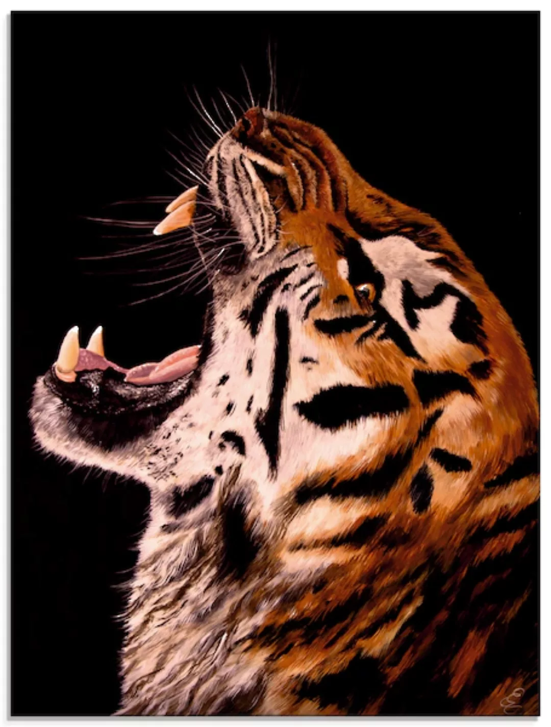 Artland Glasbild "Tiger", Wildtiere, (1 St.) günstig online kaufen