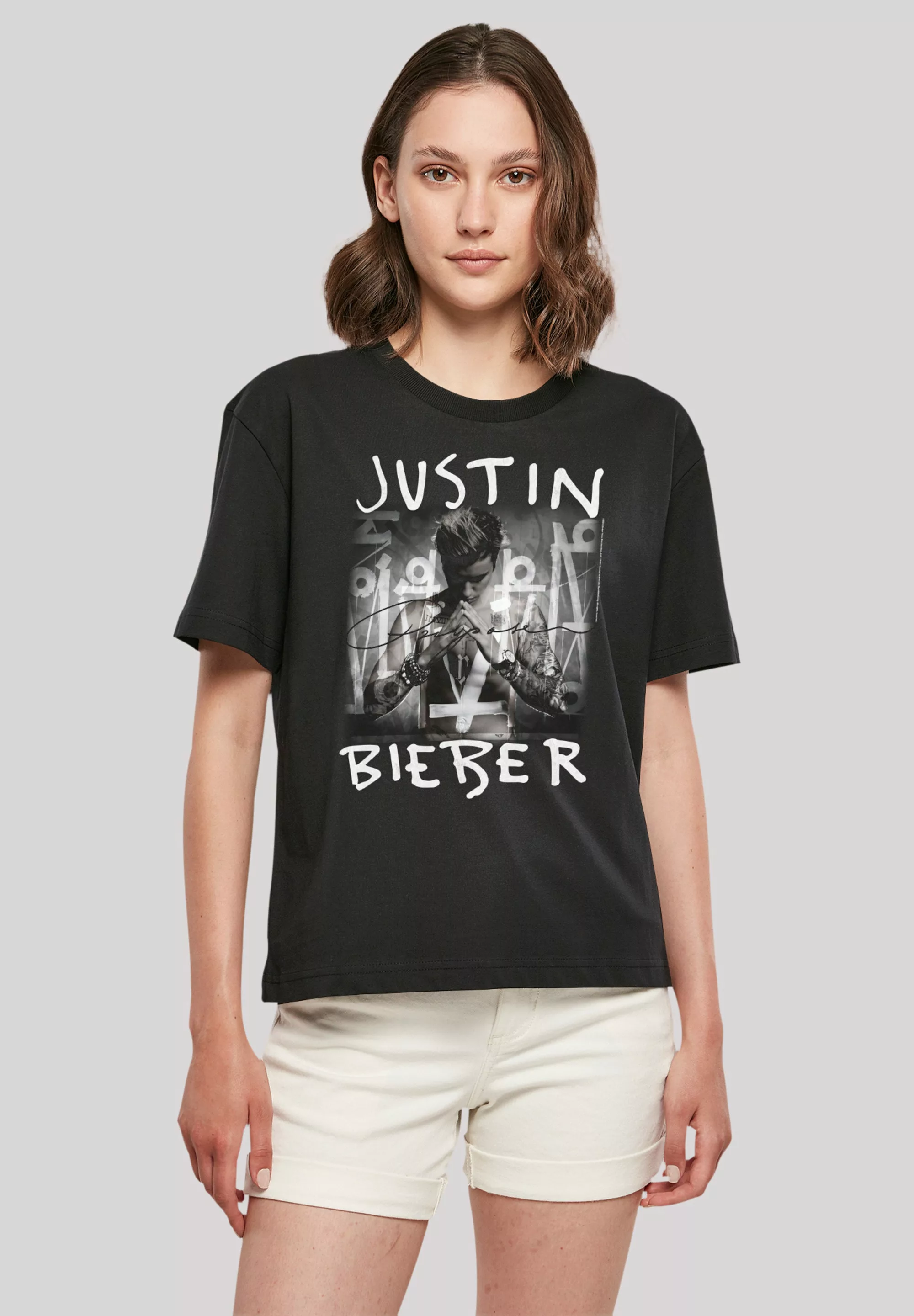 F4NT4STIC T-Shirt "Justin Bieber Purpose Album Cover", Premium Qualität, Mu günstig online kaufen