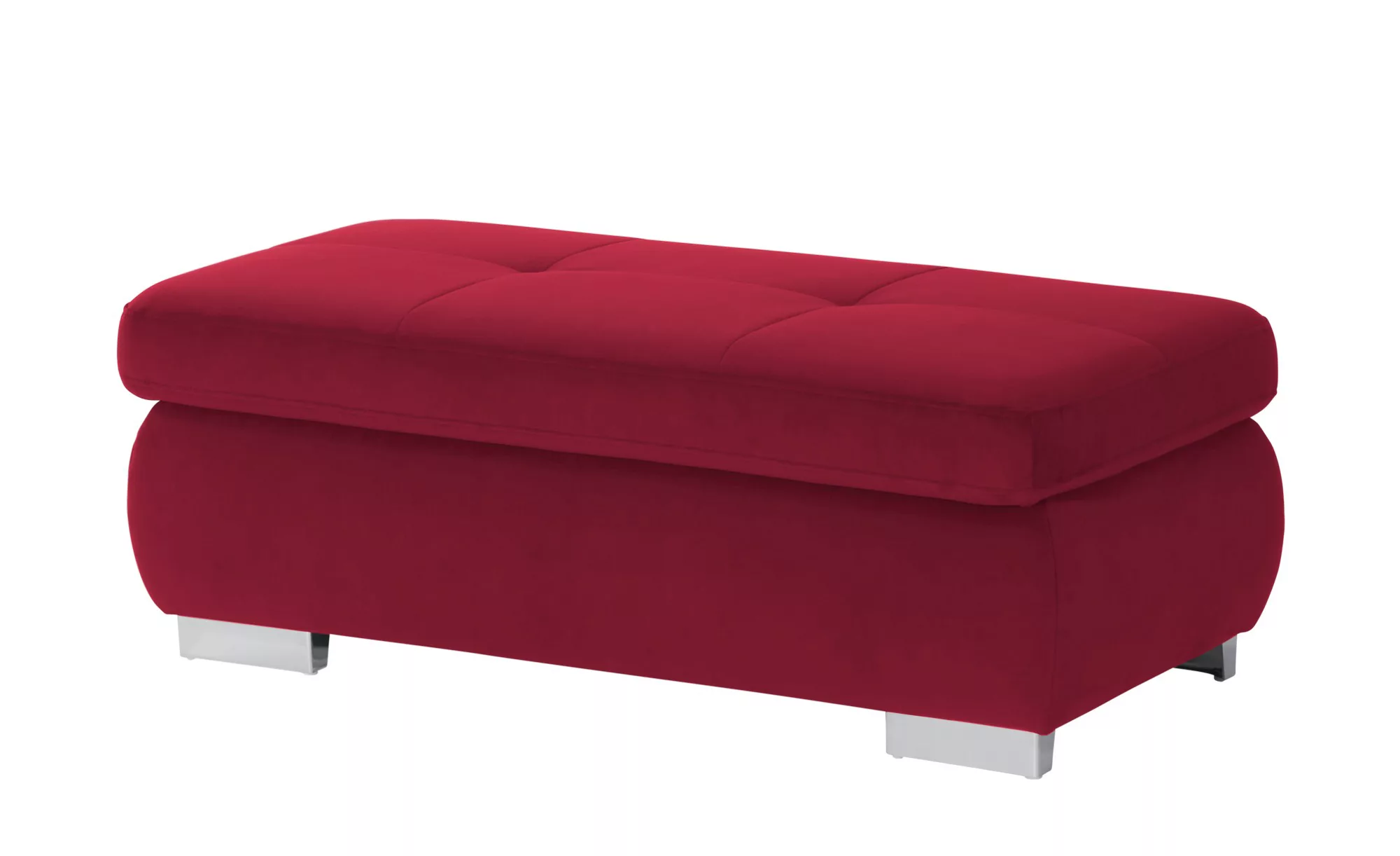 Polsterhocker - rot - 129 cm - 47 cm - 64 cm - Polstermöbel > Hocker - Möbe günstig online kaufen