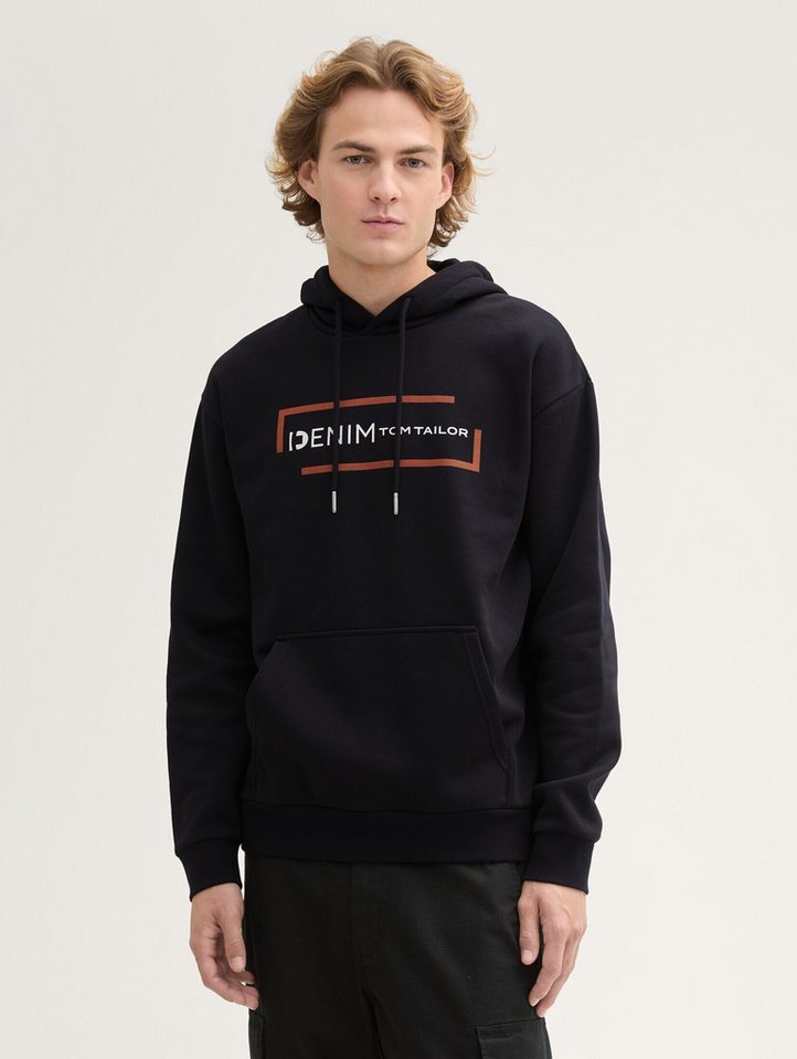 TOM TAILOR Denim Sweatshirt Hoodie mit Print günstig online kaufen