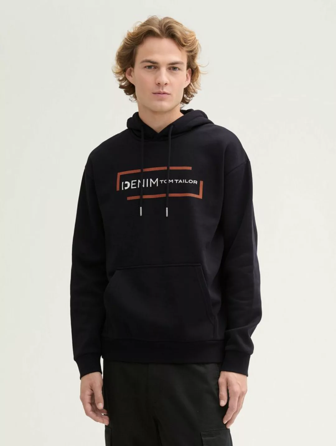 TOM TAILOR Denim Sweatshirt Hoodie mit Print günstig online kaufen