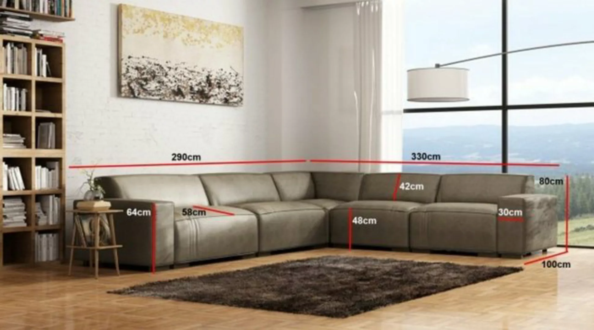 JVmoebel Ecksofa, Ecksofa Couch Polster Wohnlandschaft Couchen Eck Sofa Sit günstig online kaufen