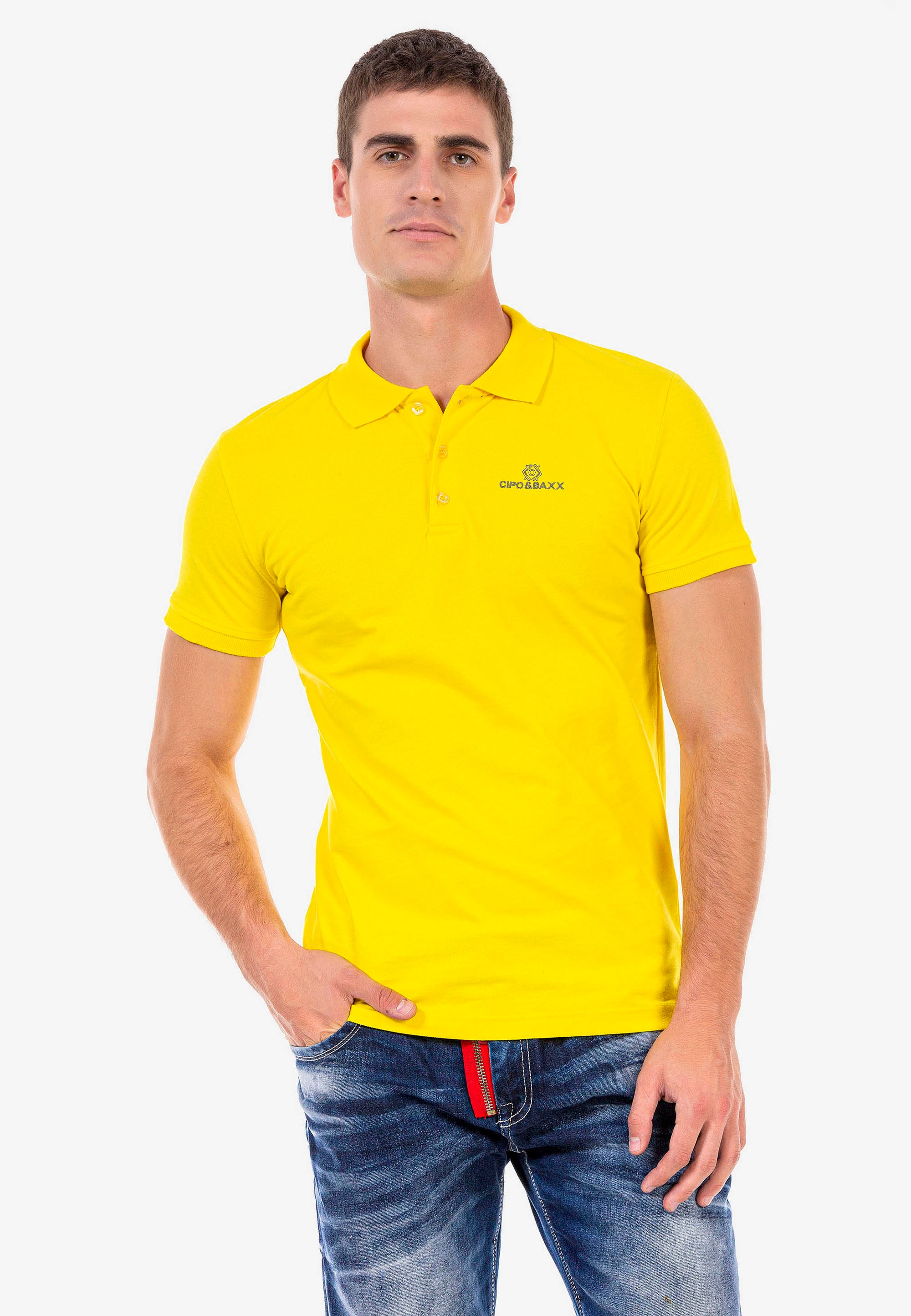 Cipo & Baxx Poloshirt, mit kleiner Markenstickerei günstig online kaufen