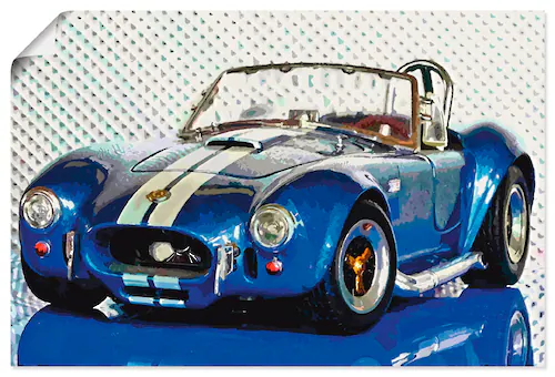 Artland Wandbild »Shelby Cobra blau«, Auto, (1 St.), als Leinwandbild, Post günstig online kaufen