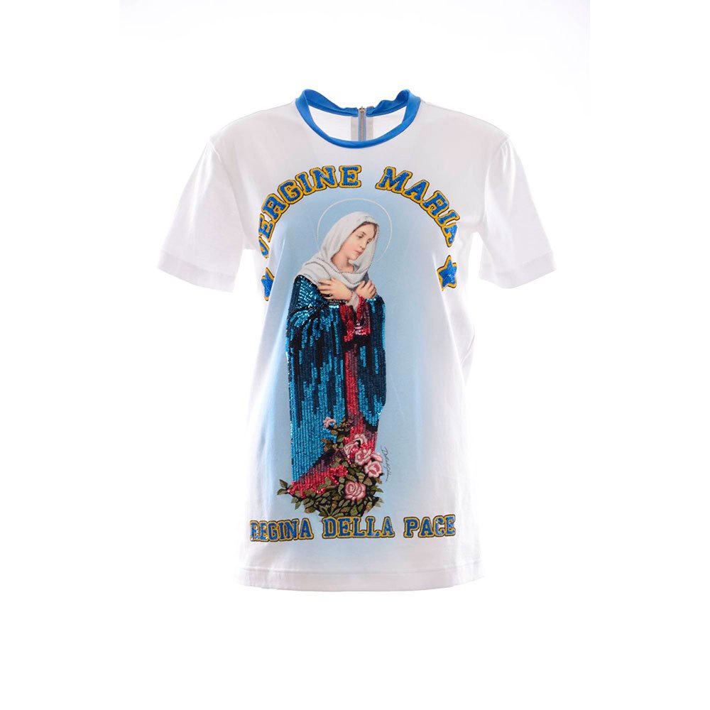 Dolce & Gabbana Vergine Maria Regina Della Pace Kurzärmeliges T-shirt 46 Wh günstig online kaufen