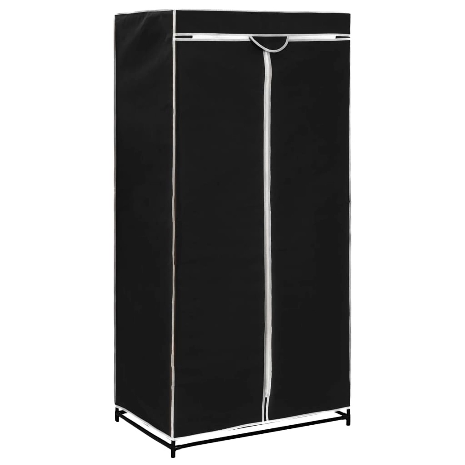 vidaXL Kleiderschrank Schwarz 75×50×160 cm günstig online kaufen