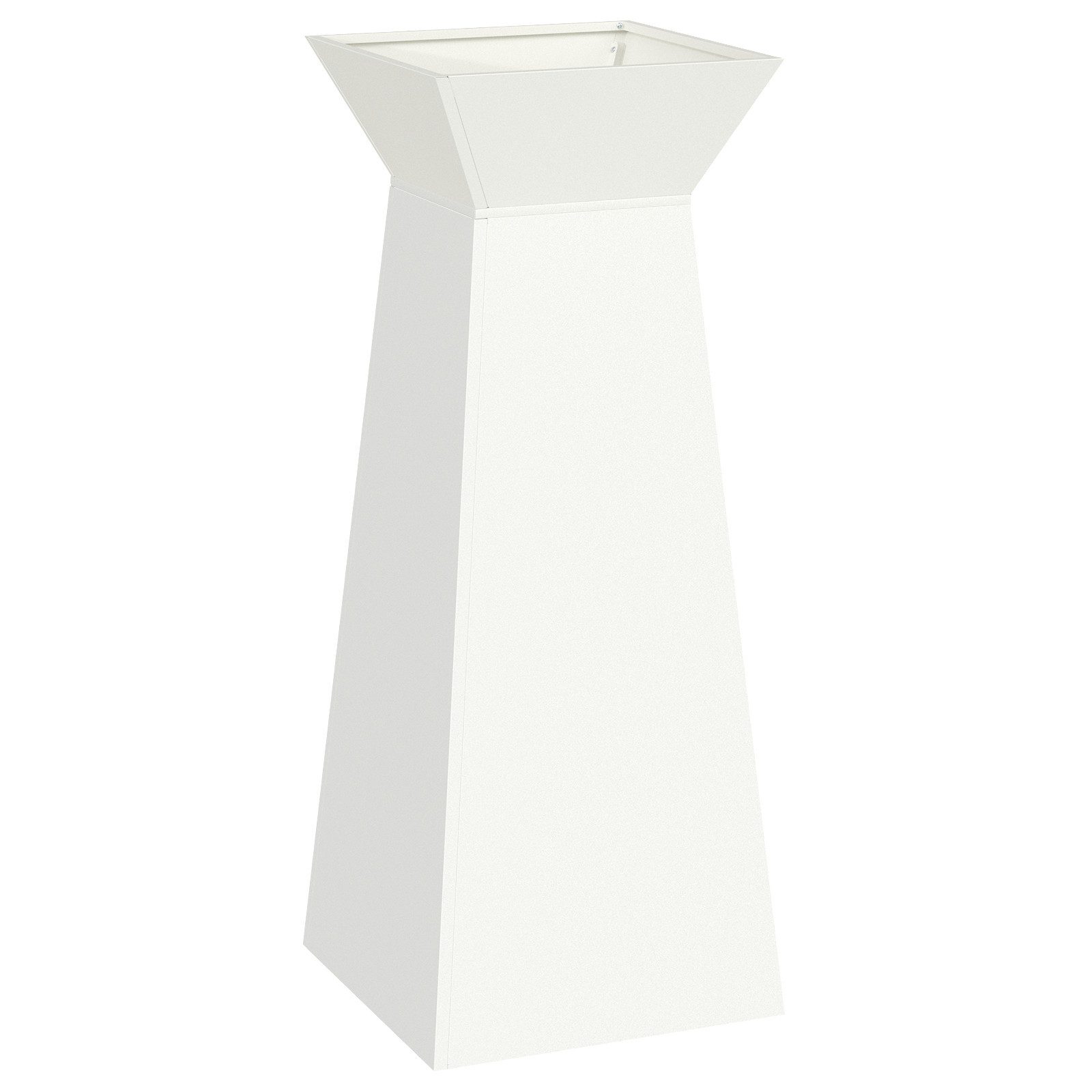 vidaXL Blumentopf Pflanzenständer Weiß Metall 40 günstig online kaufen