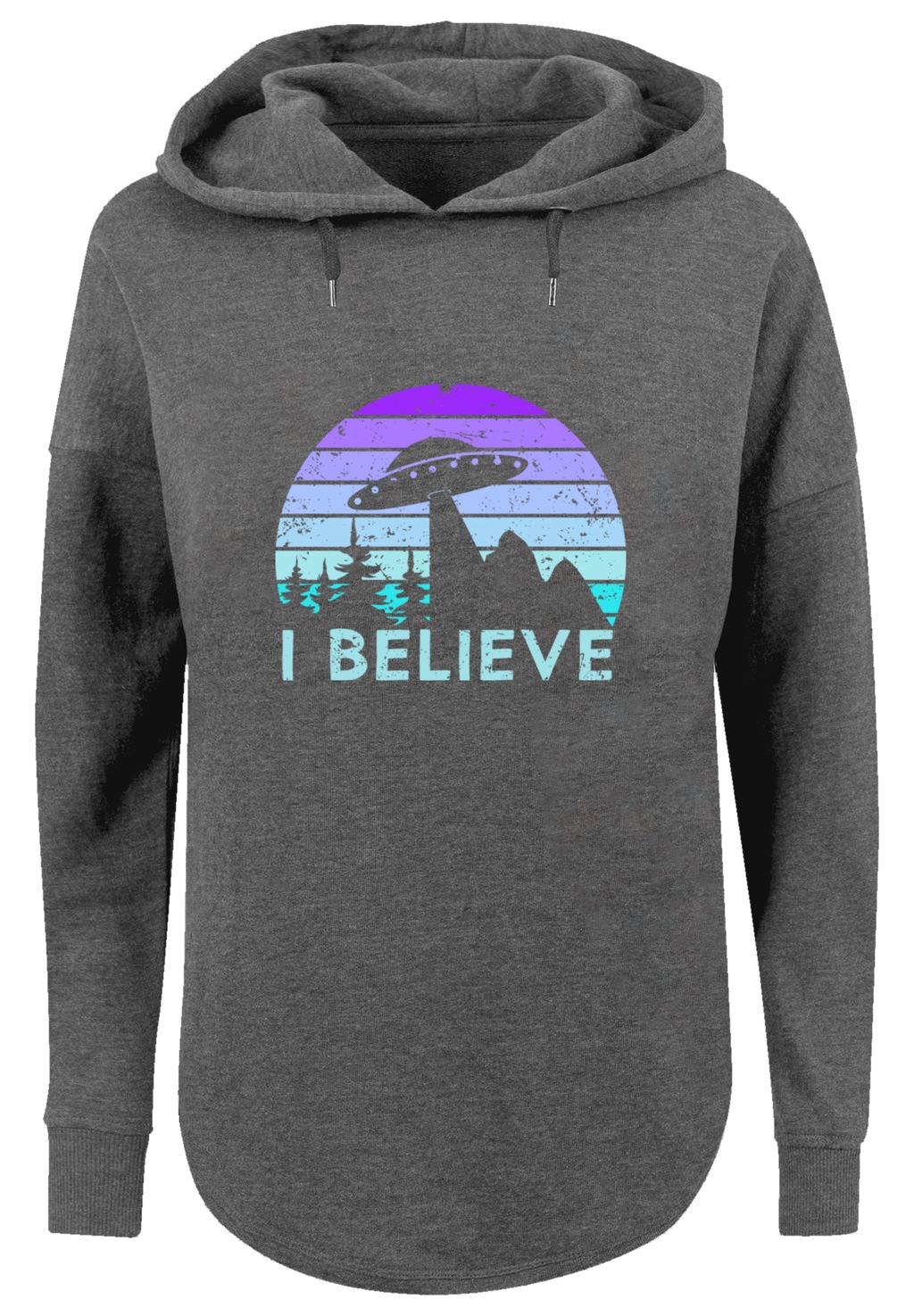 F4NT4STIC Kapuzenpullover "I BELIEVE UFO Alien Raumschiff Retro", Premium Q günstig online kaufen