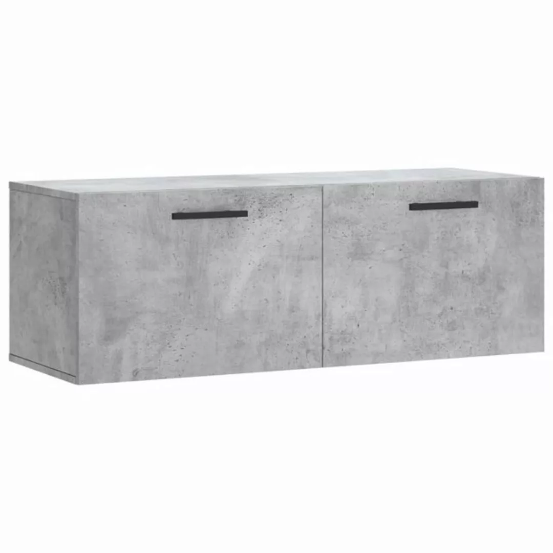 vidaXL Wandschrank Betongrau 100x36,5x35 cm Holzwerkstoff Modell 4 günstig online kaufen