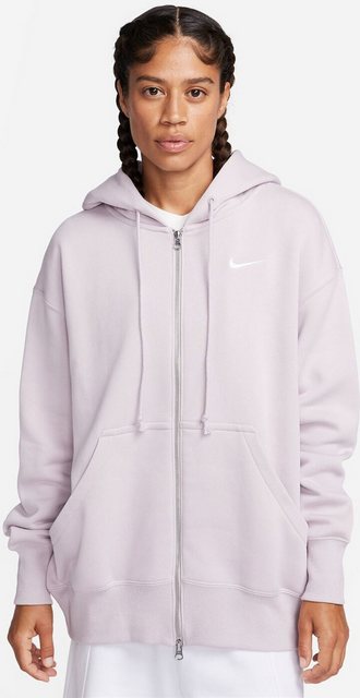 Nike Sweatjacke W NSW PHNX FLC FZ OS HOODIE PLATINUM VIOLET/SAIL günstig online kaufen