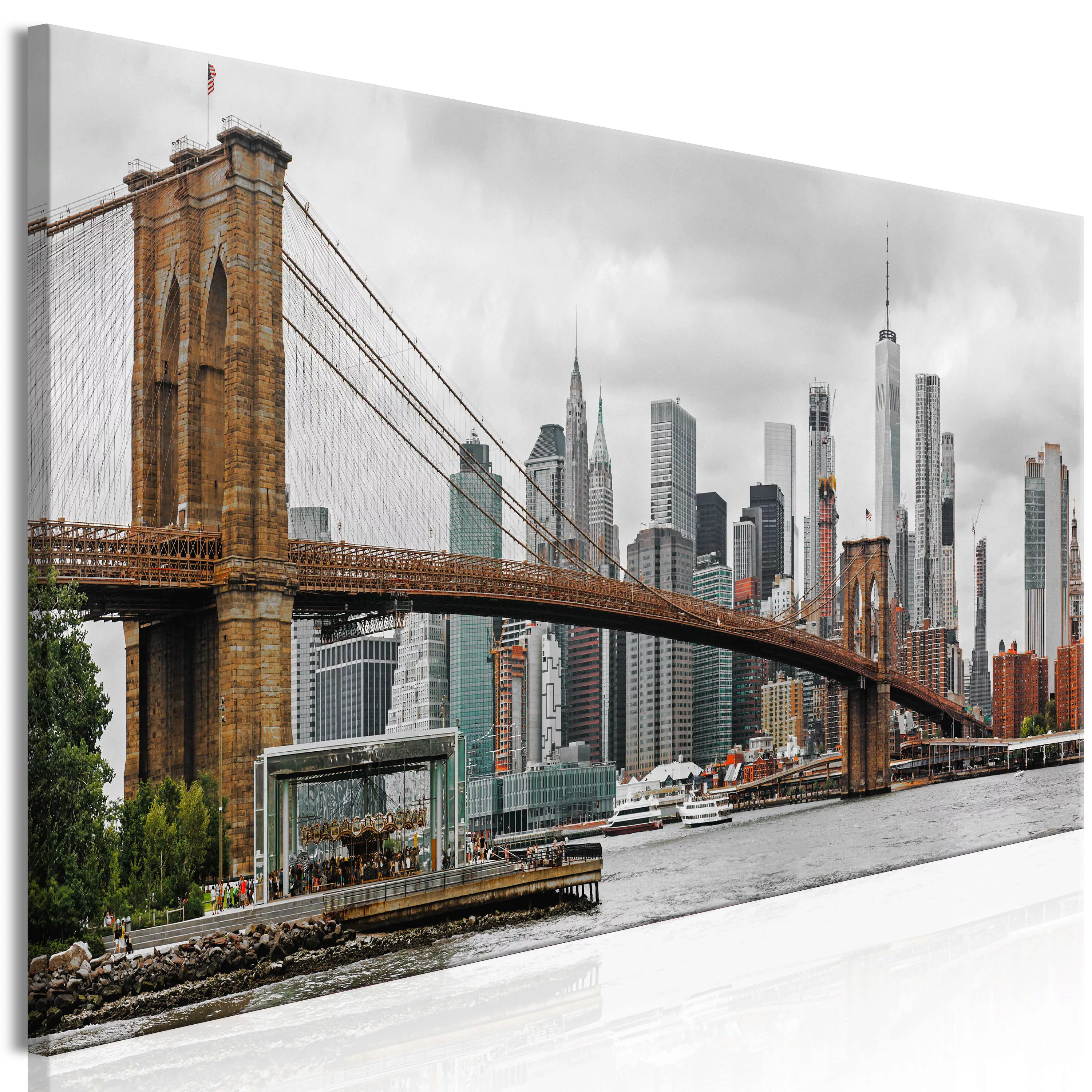 Wandbild - Road to Manhattan (1 Part) Narrow Colourful günstig online kaufen