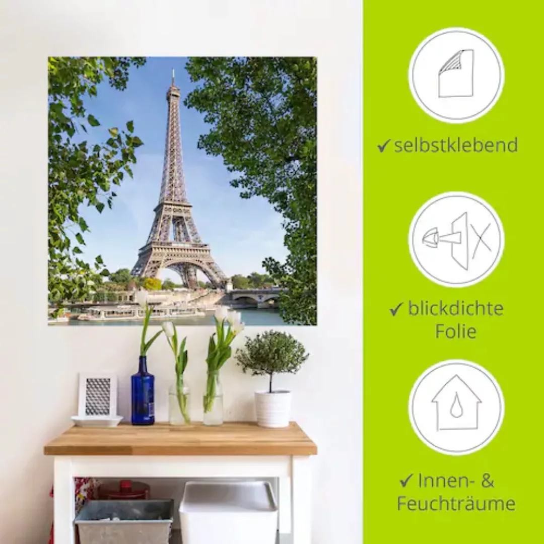 Artland Wandfolie »Paris Eiffelturm & Seine«, Paris, (1 St.), selbstklebend günstig online kaufen