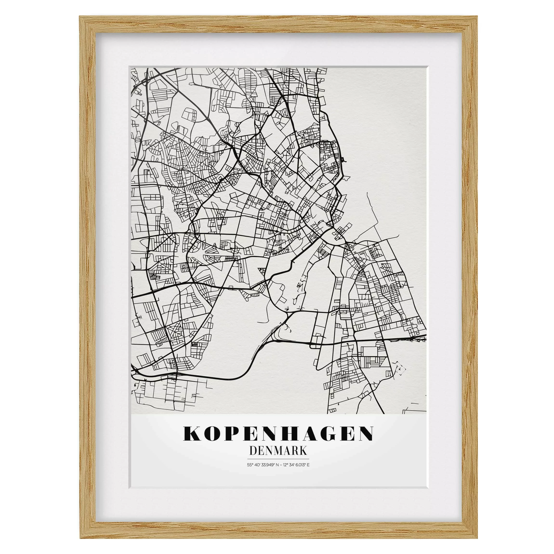 home24 Bild Stadtplan Kopenhagen IV günstig online kaufen