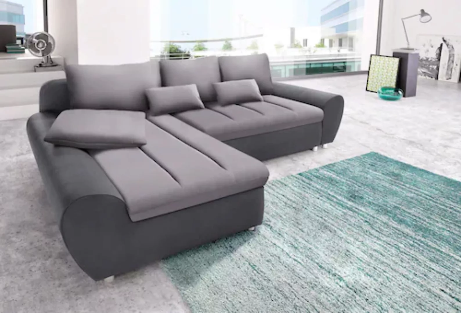 sit&more Ecksofa »Bandos L-Form«, in 2 unterschiedlichen Größen, wahlweise günstig online kaufen