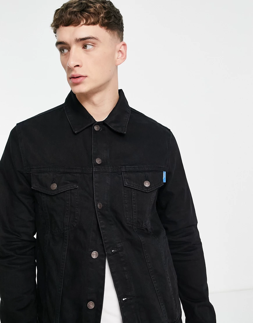 Bershka – Schwarze Jeansjacke günstig online kaufen