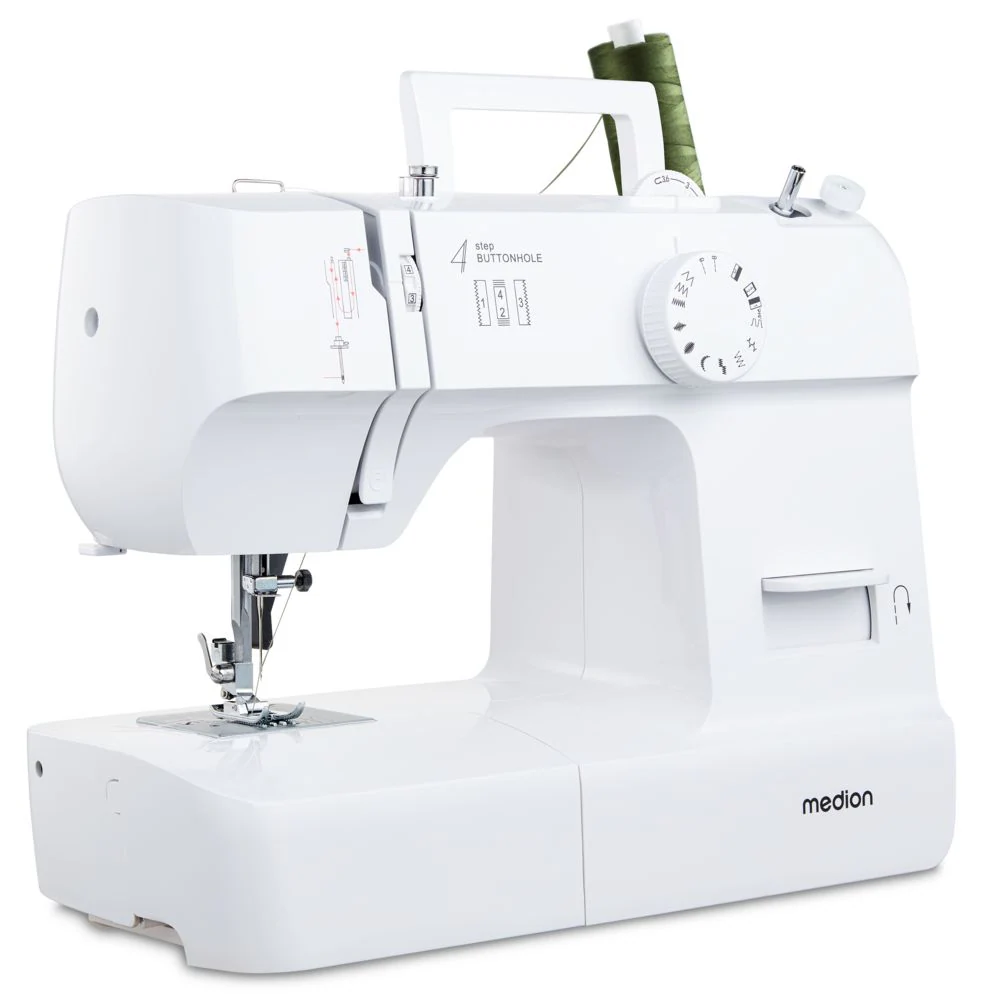 Medion® Freiarm-Nähmaschine »MD 11179, 12 Stichmuster, 4 Schritte Knopfloch günstig online kaufen