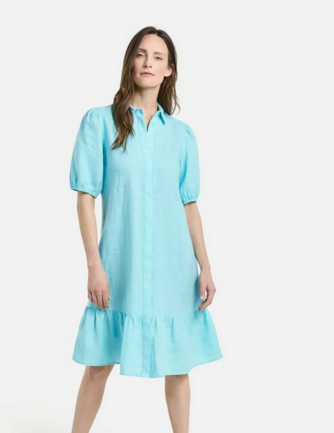 GERRY WEBER Midikleid Modisches Blusenkleid aus Leinen günstig online kaufen
