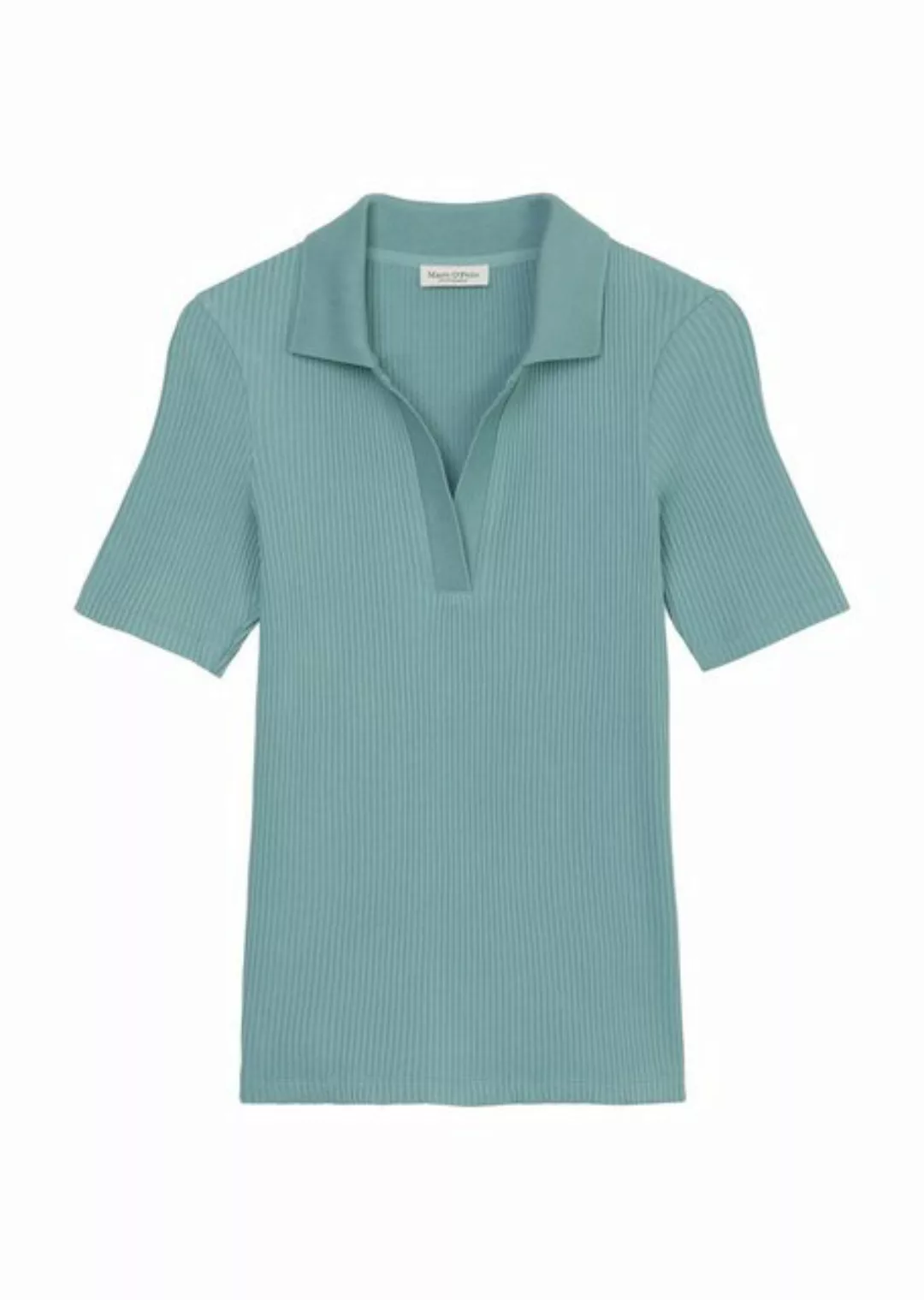 Marc O'Polo Shirtbluse Polo shirt, short sleeve, flatknit günstig online kaufen