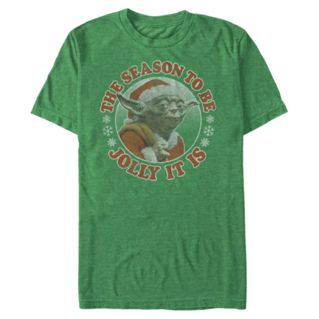 Star Wars - Yoda Jolly - Weihnachten - Männer T-Shirt günstig online kaufen