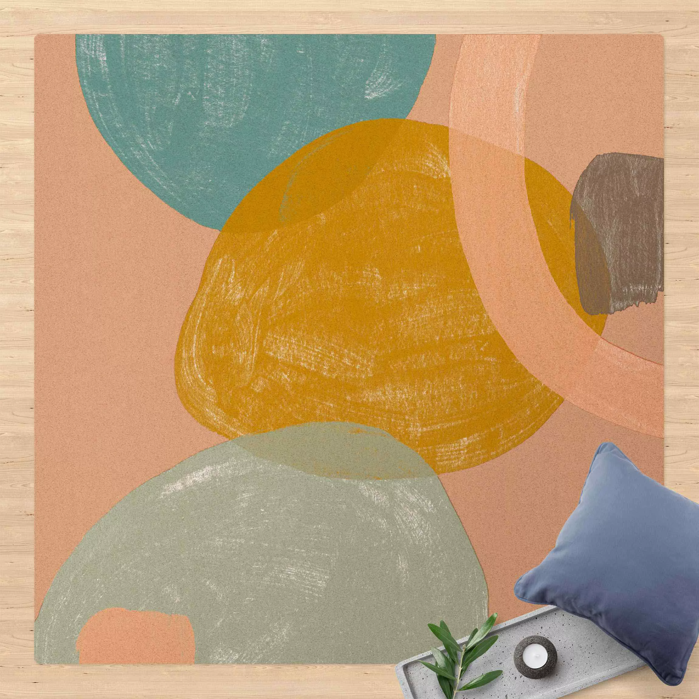 Kork-Teppich Pailletten im Detail I günstig online kaufen