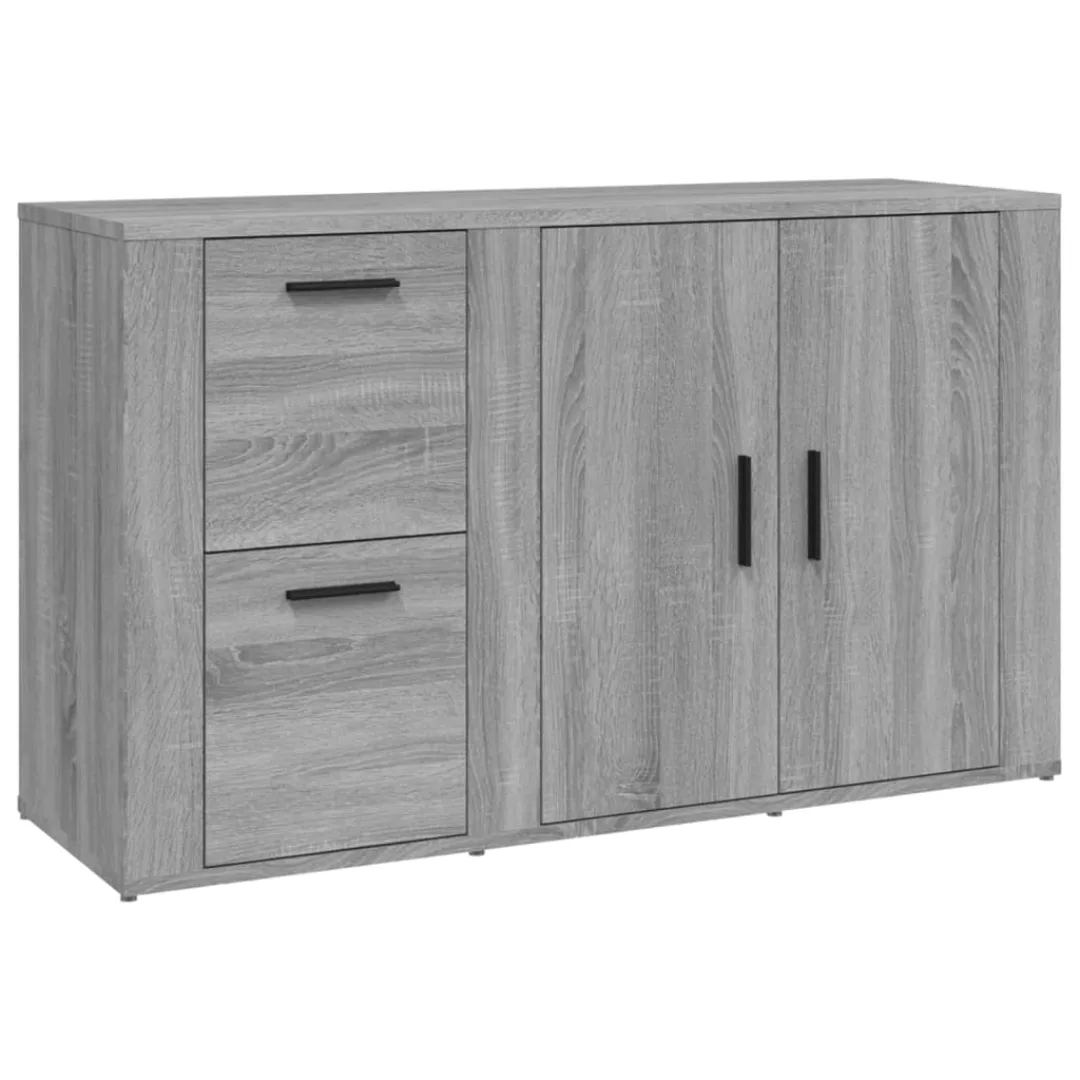 Vidaxl Sideboard Grau Sonoma 100x33x59,5 Cm Holzwerkstoff günstig online kaufen