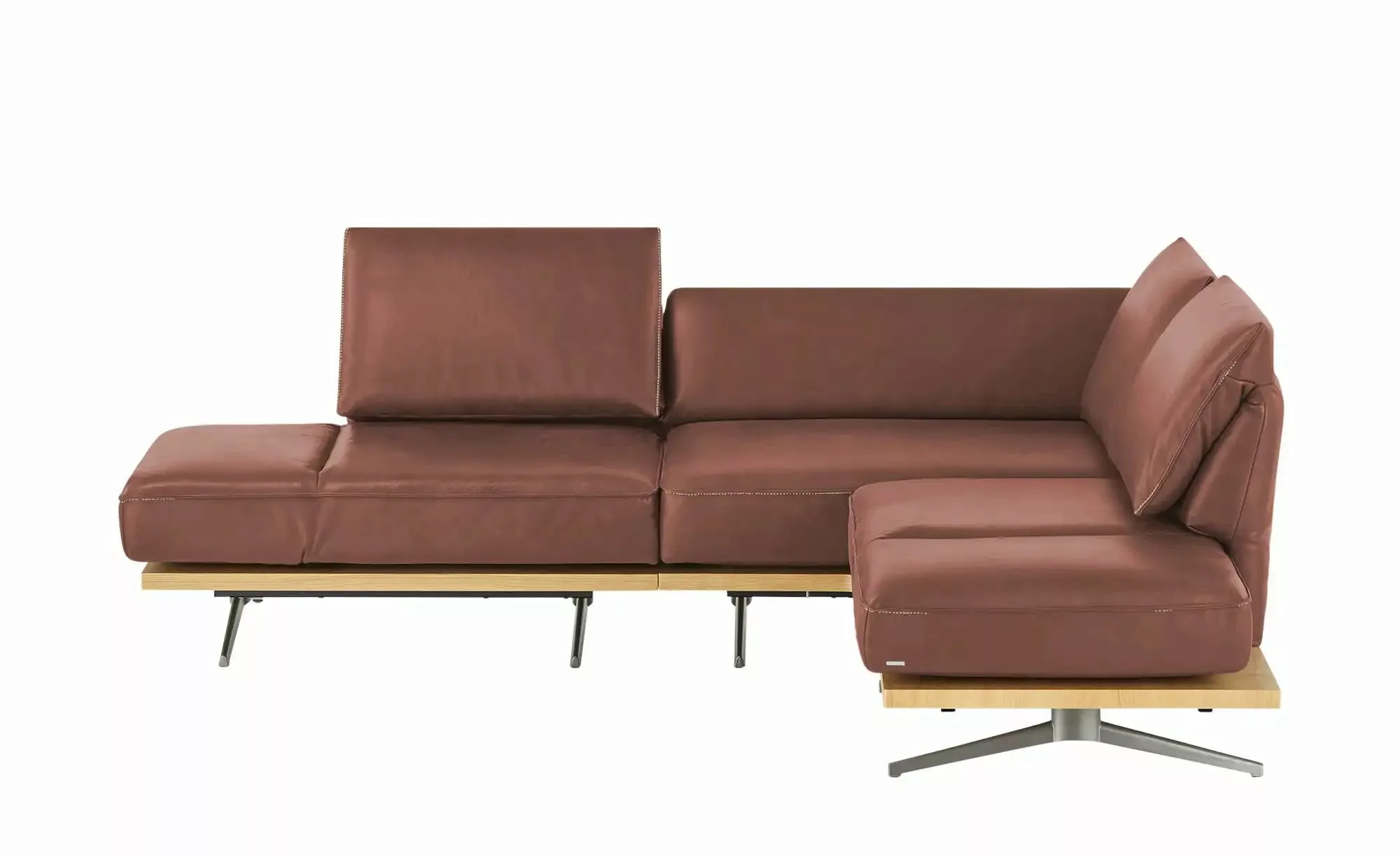 KOINOR Ecksofa  Phoenix ¦ rot ¦ Maße (cm): B: 253 H: 87 T: 209.0 Polstermöb günstig online kaufen