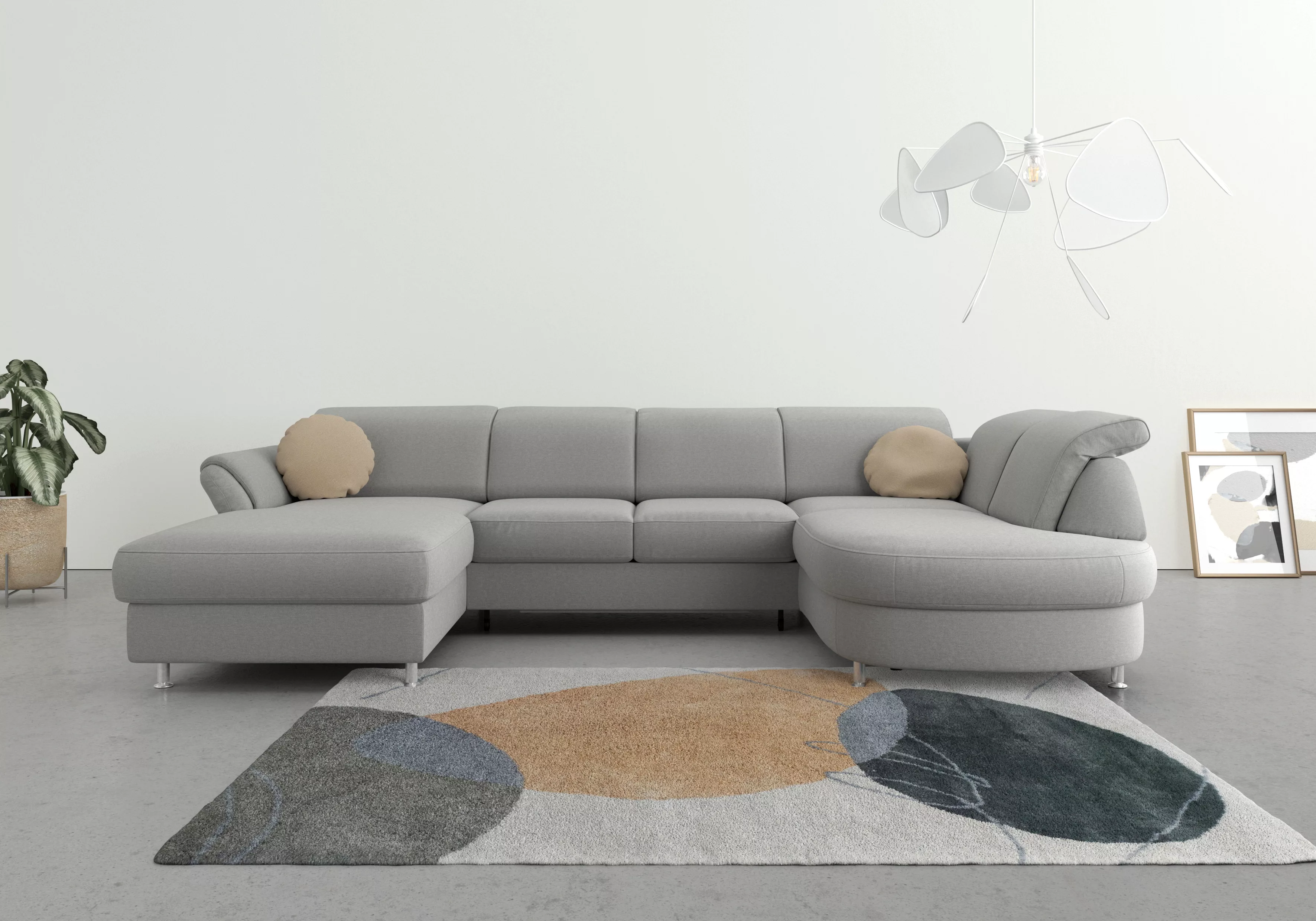 sit&more Wohnlandschaft "Apulia U-Form", wahlweise Bettfunktion, Bettkasten günstig online kaufen