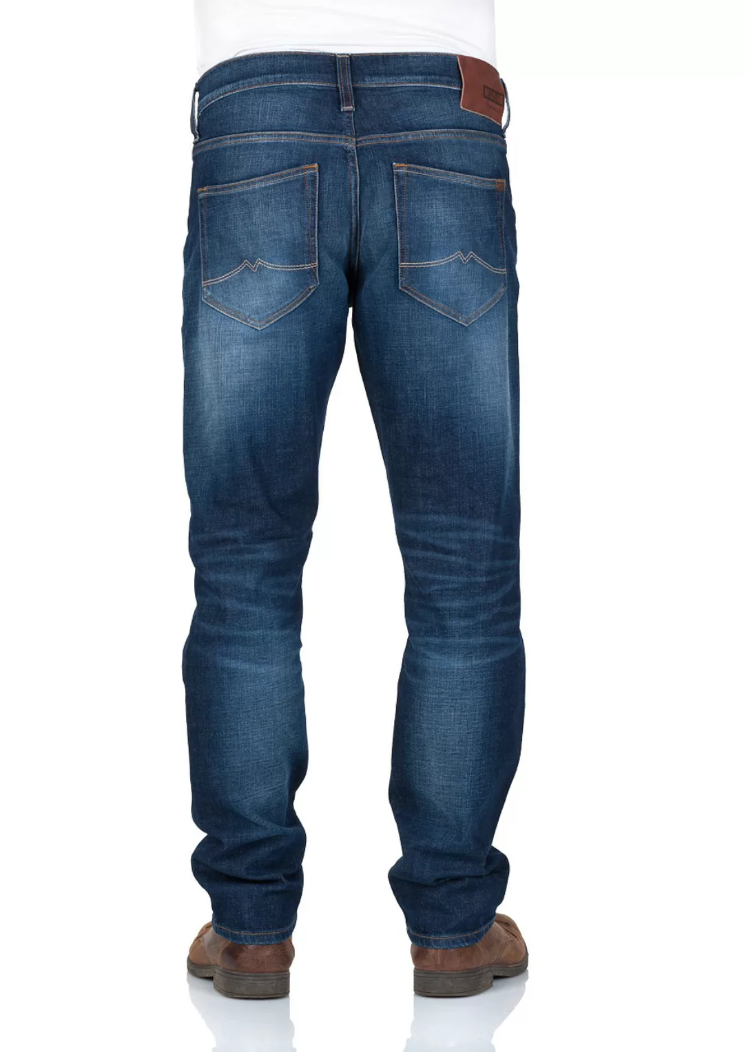 Mustang Herren Jeans Oregon Tapered - Blau - Dark Rinse Used günstig online kaufen