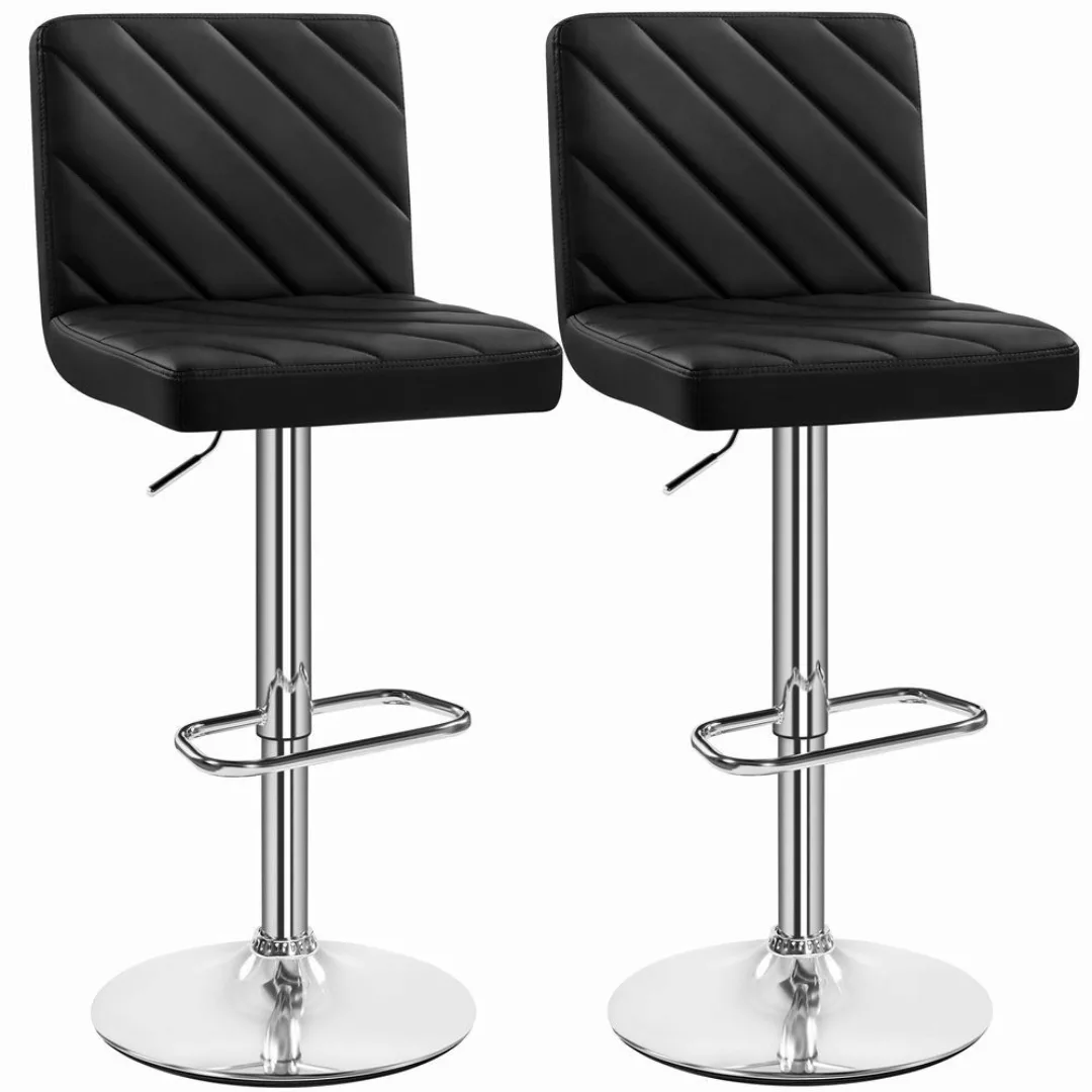 Yaheetech Barhocker (2er), Höhenverstellbare Barstühle mit günstig online kaufen