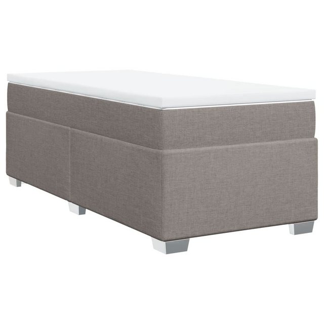 vidaXL Bett Boxspringbett mit Matratze Taupe 90x190 cm Stoff günstig online kaufen