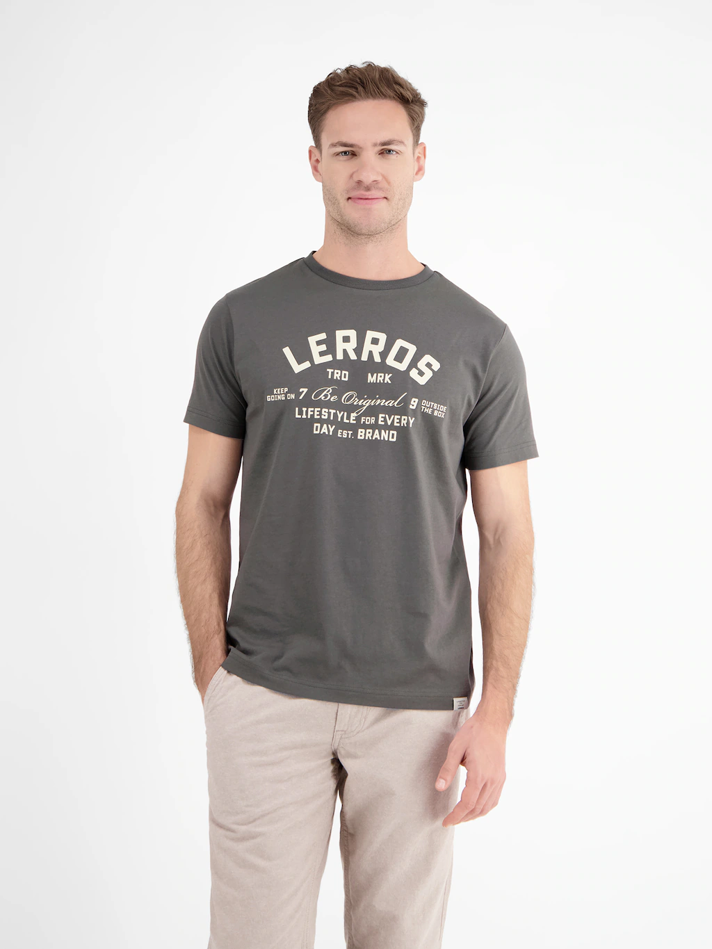 LERROS T-Shirt, mit Logo Print günstig online kaufen