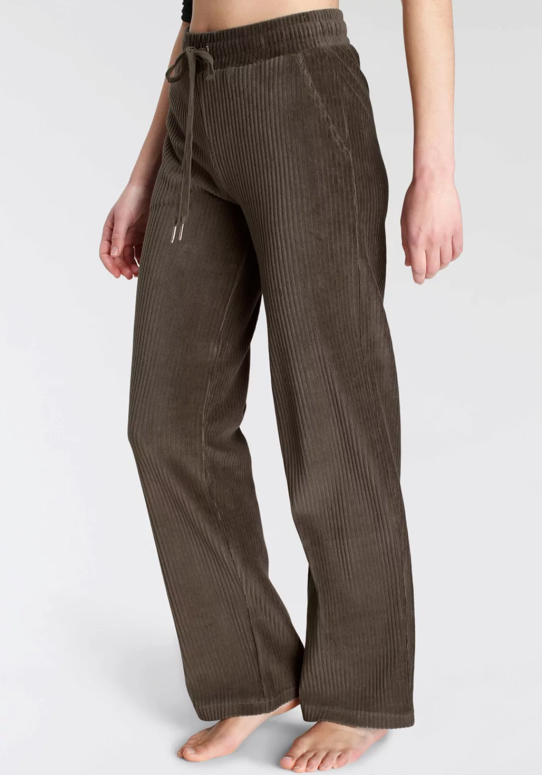 Vivance Homewearhose, mit breiter elastischen Cord Struktur, Loungewear günstig online kaufen