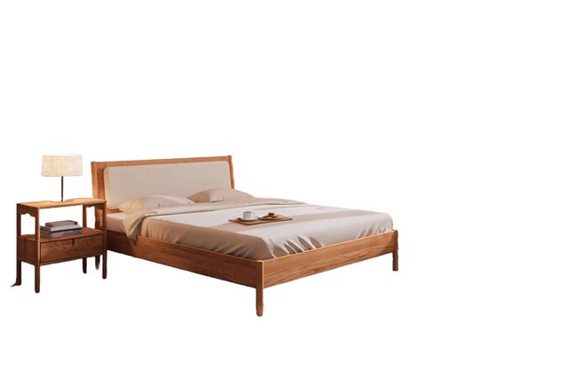 Natur24 Einzelbett Bett Zola 3 Kernbuche Sonderlänge 90x190 Polsterkopfteil günstig online kaufen