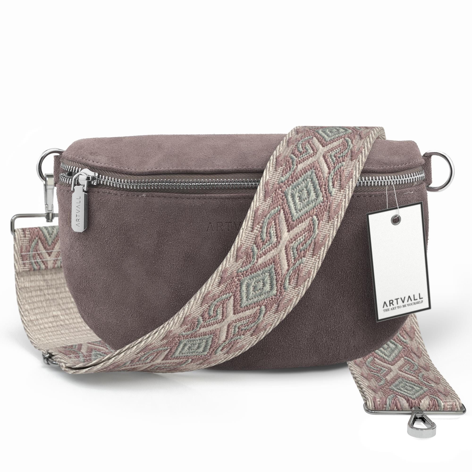 ARTVALL Umhängetasche Wildleder Handtasche Brusttasche Crossbody günstig online kaufen