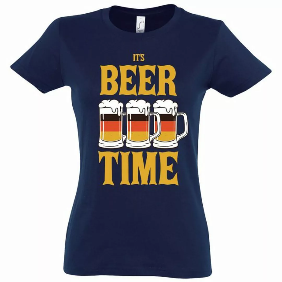 Youth Designz T-Shirt IT'S BEER TIME Damen T-Shirt mit lustigem Frontprint günstig online kaufen