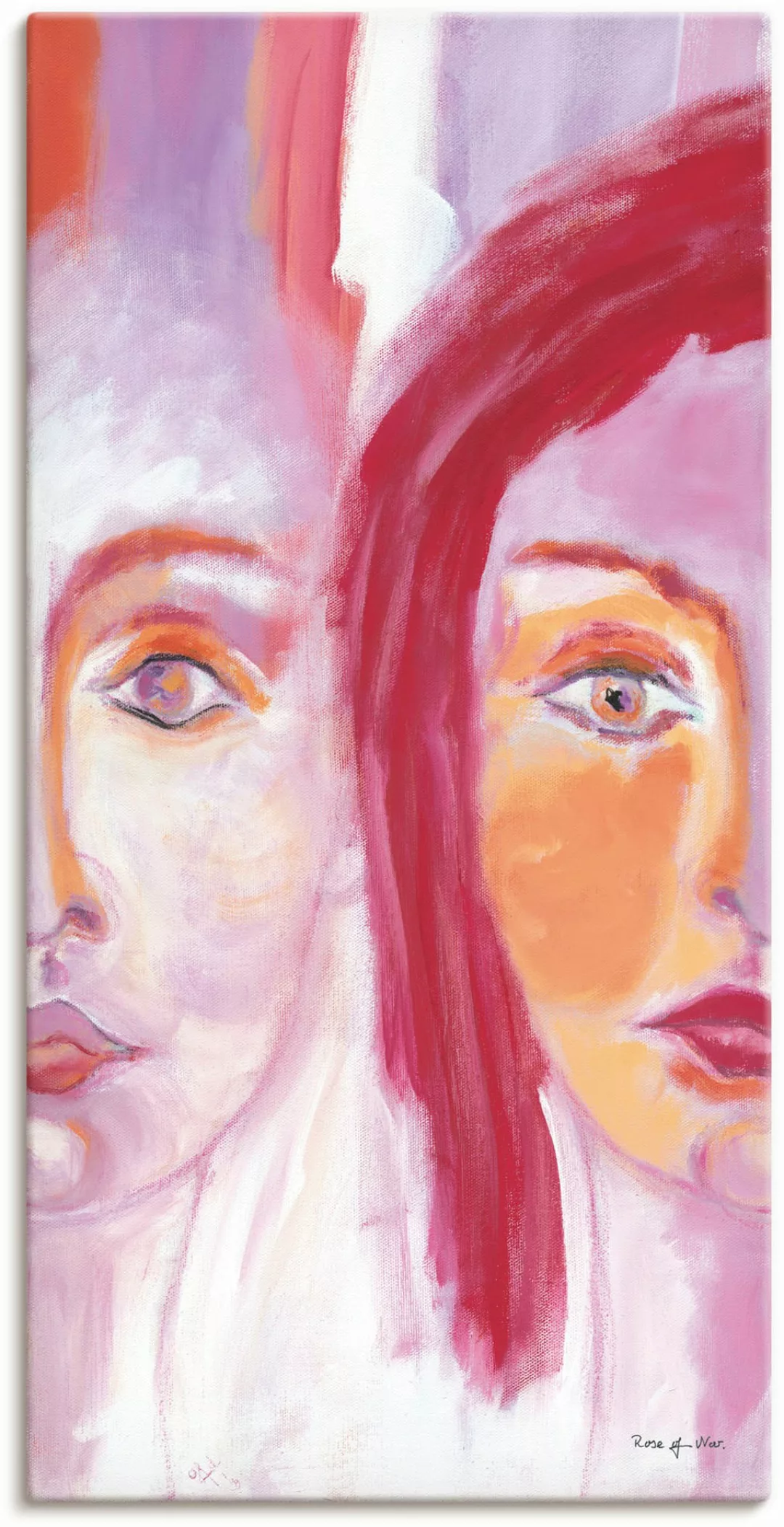 Artland Leinwandbild "Gesichter", (1 St.), auf Keilrahmen gespannt günstig online kaufen