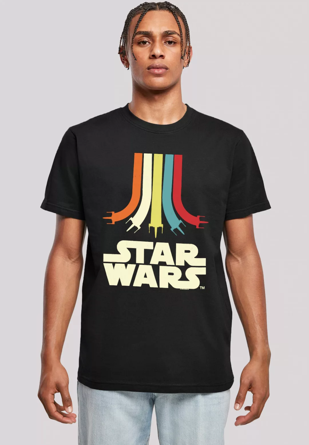 F4NT4STIC T-Shirt "Star Wars Retro Rainbow Regenbogen", Print günstig online kaufen