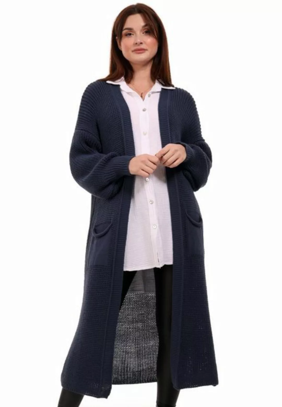 YC Fashion & Style Strickmantel Cardigan Strickjacke Casual verschlusslos J günstig online kaufen