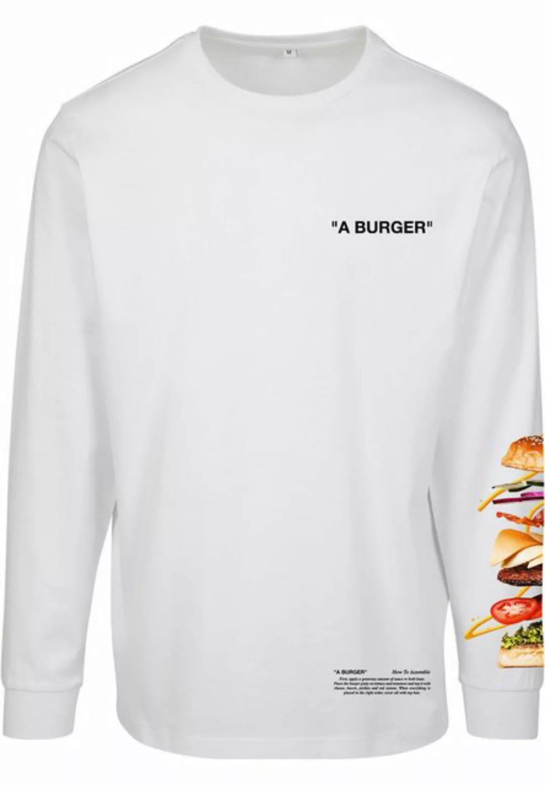 MisterTee Longsleeve MisterTee Herren Burger Longsleeve (1-tlg) günstig online kaufen