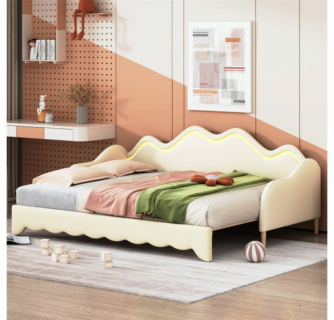 XDOVET Kinderbett Polsterbett 90(180)*190cm, 2-in-1 Multifunktions-Schlafso günstig online kaufen