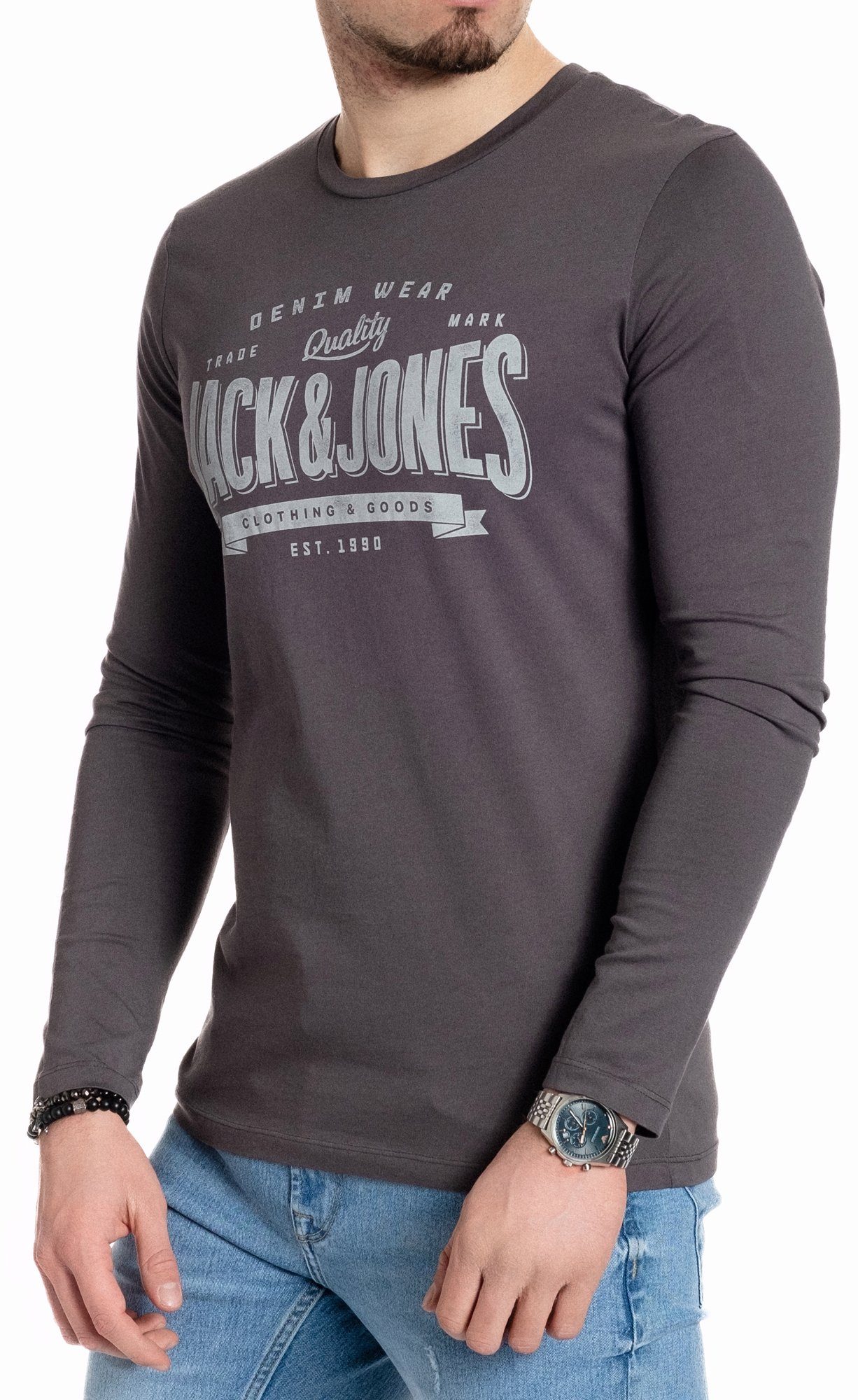Jack & Jones Langarmshirt stilvolles Regular günstig online kaufen