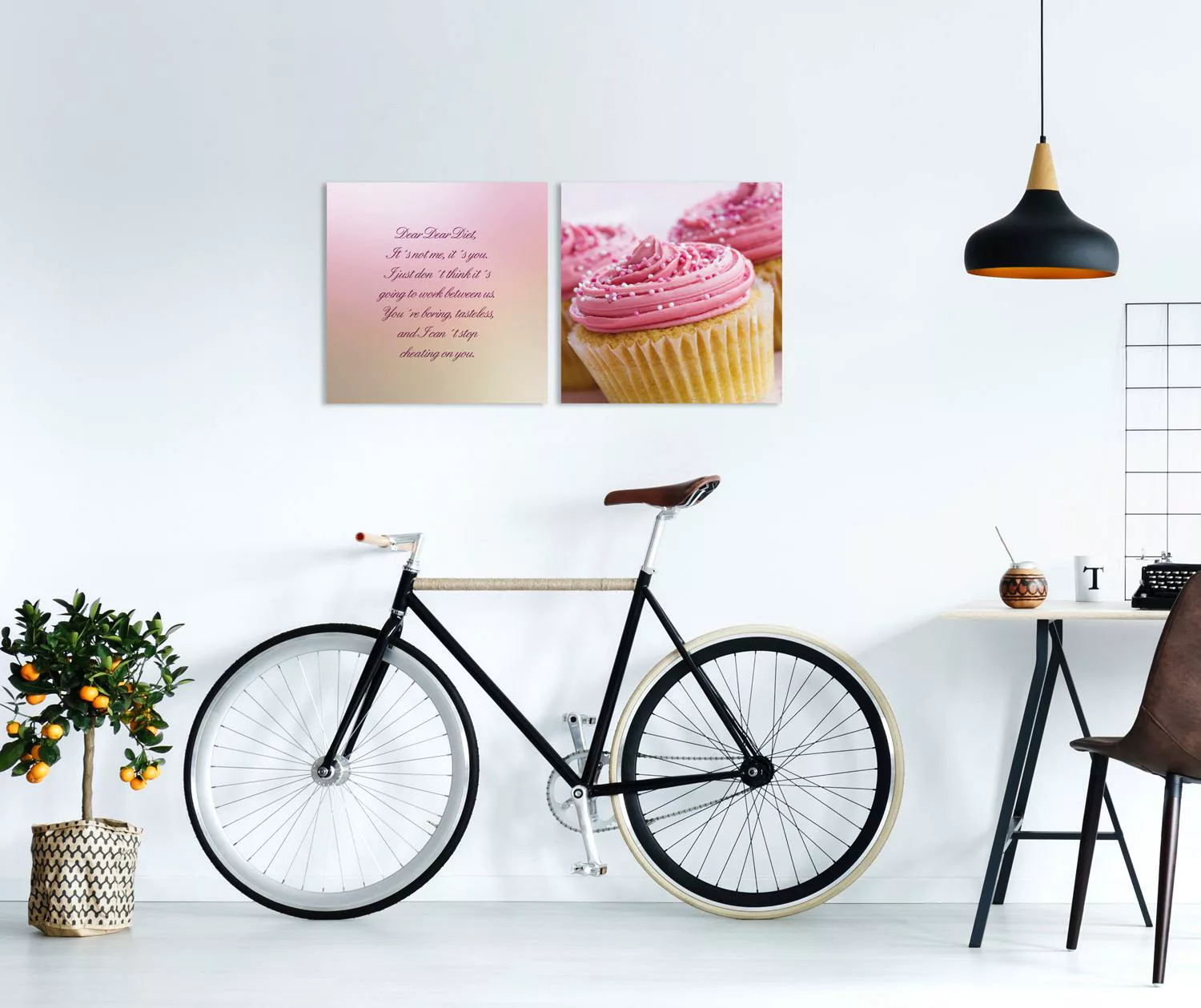 queence Leinwandbild "Cupcakes", (Set), 2er-Set günstig online kaufen