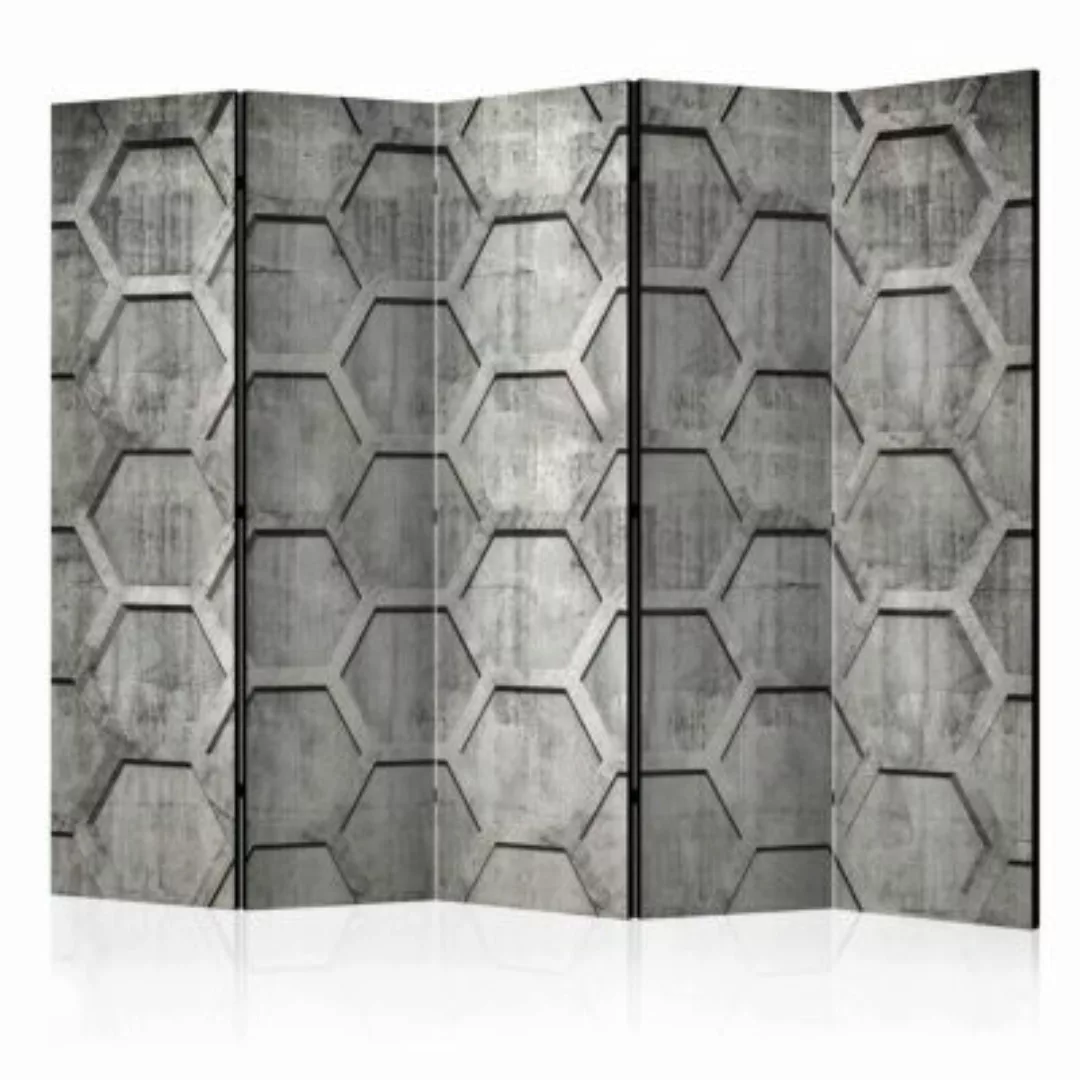artgeist Paravent Platinum cubes II [Room Dividers] grau Gr. 225 x 172 günstig online kaufen