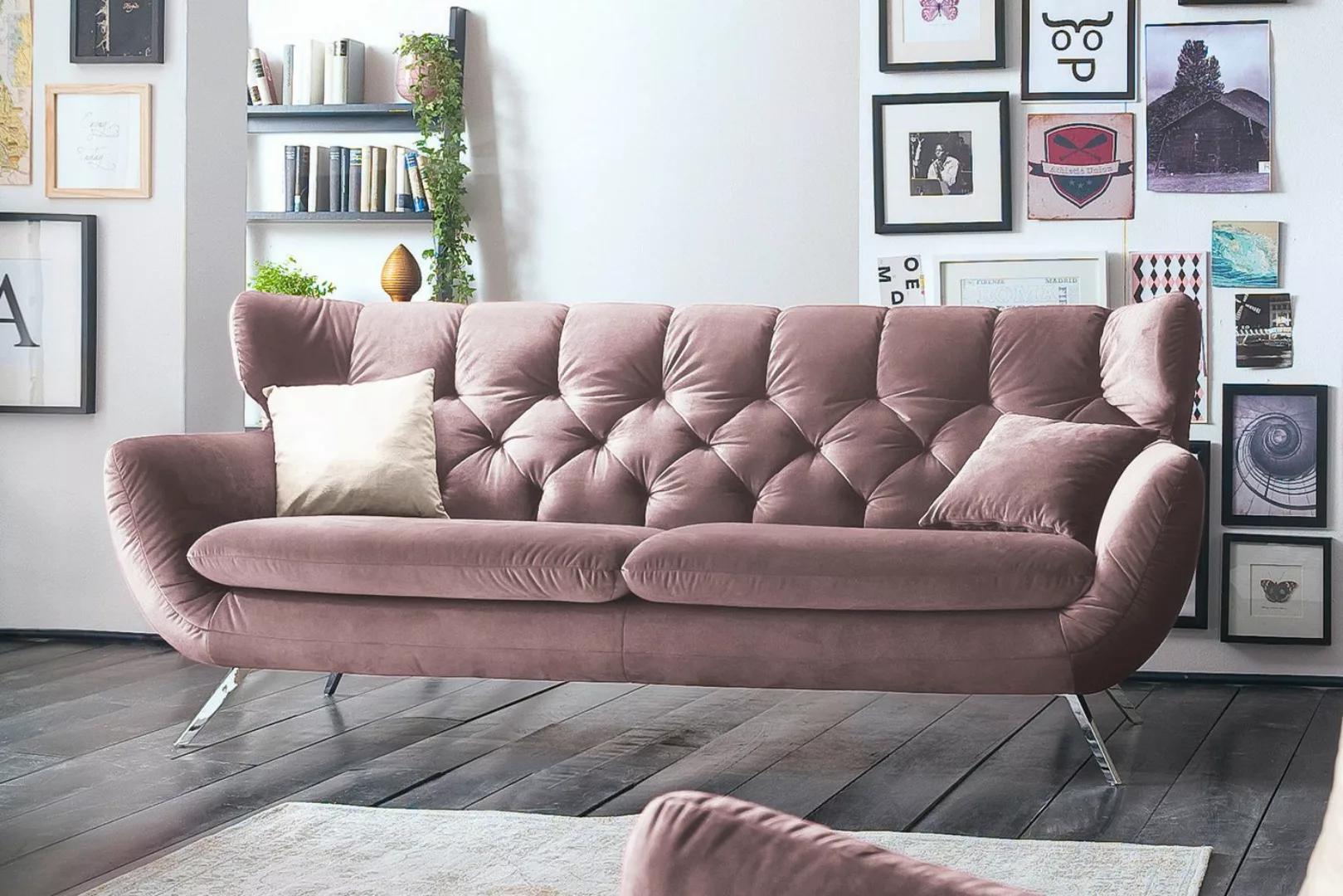 KAWOLA 3-Sitzer, Sofa Velvet od. Cord versch. Farben günstig online kaufen