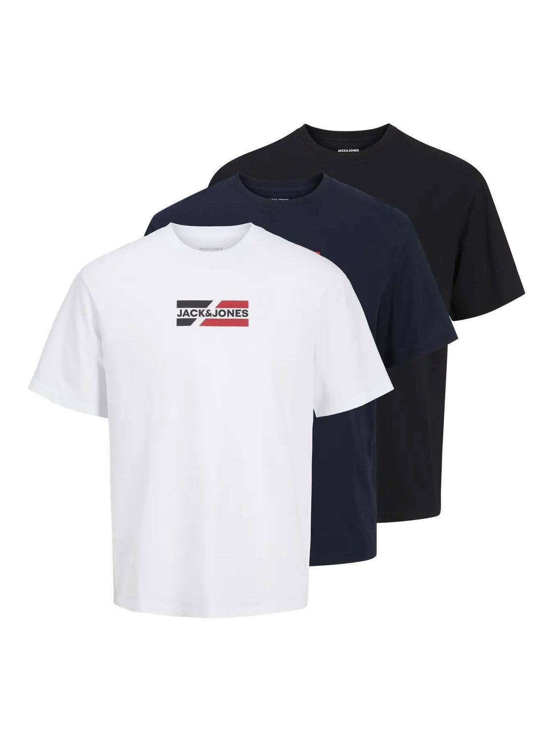 Jack & Jones Kurzarmshirt "JJECORP GRAPHIC TEE SS O-3PK MP NOOS", (Packung, günstig online kaufen