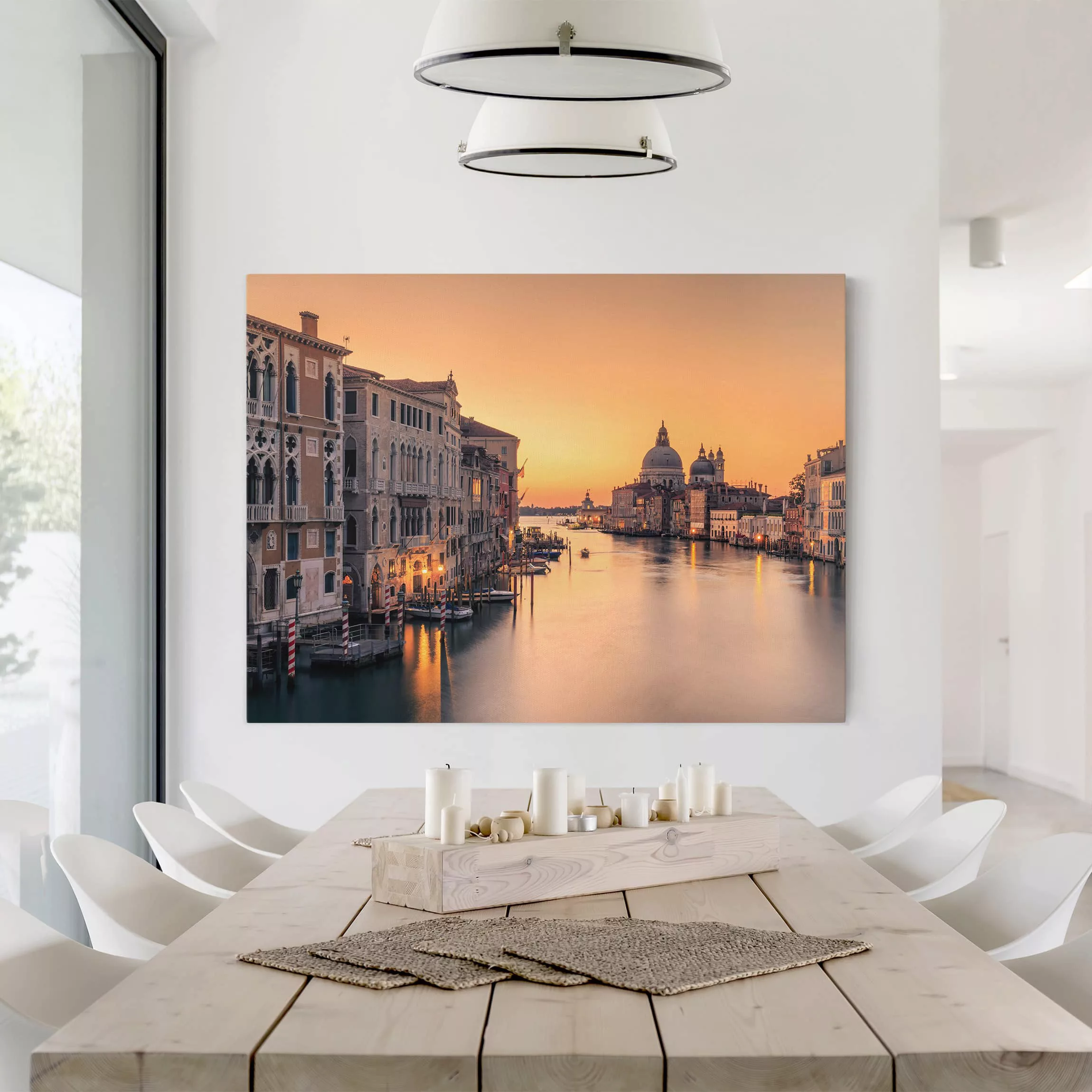 Leinwandbild Architektur & Skyline - Querformat Goldenes Venedig günstig online kaufen