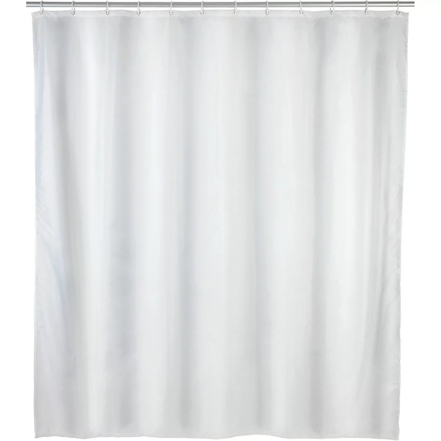 Wenko Polyester Duschvorhang Uni Weiß 120 cm x 200 cm günstig online kaufen